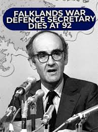 Sir John Nott, who served as defence secretary during the Falklands War  under Margaret Thatcher's government, has died at the age of 92 #news  #uknews #war #fawklands #newstoday #gbnews