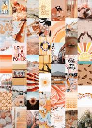 Wall collage kit aesthetic pictures. Dreamy Wall Collage Kit Aesthetic Wall Decor Digital Collage Etsy Wall Collage Decor Wall Collage Orange Aesthetic