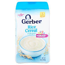Gerber Single Grain Rice Baby Cereal 16 Oz Walmart Com Multigrain Baby Cereal Baby Food Recipes