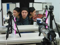 The tracking equipment. This photo is taken under normal light. Two "...