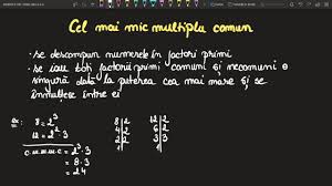 Check spelling or type a new query. Cel Mai Mic Multiplu Comun Cmmmc Clasa A 6 A Exercitii Invata Matematica Usor Meditatii Online Youtube