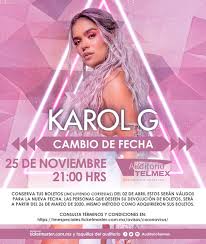 Jun 16, 2021 · la artista colombiana karol g agotó los boletos del concierto que realizará en puerto rico el próximo sábado 27 de noviembre de 2021, según un comunicado divulgado este miércoles. Karol G Setlist Me Tu Guia De Los Mejores Conciertos De Mexico