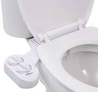 vidaXL Bidet Toilet Seat Attachment Self-Cleaning Shower Sprayer Plumbing  Fixture Hardware Part Hot Cold Water Single Nozzle