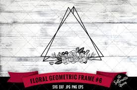 Download Floral Geometric Frame Graphic By Thesilhouettequeenshop Creative Fabrica PSD Mockup Templates