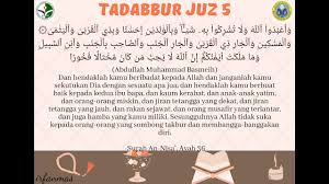 Baca surat an nisa' lengkap bacaan arab, latin & terjemah indonesia. Tadabbur Surah An Nisa Ayat 36 Youtube