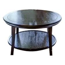 It has got an additional lower open shelf that provides additional storage space. Pottery Barn Metropolitan Round Coffee Table 2 End Tables 2 Lamps Aptdeco