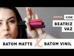 Batom Matte X Batom Vinil com Beatriz Vaz