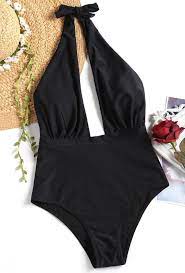 Buy Women S Bikini Set Strappy Push Up Bathing Suit Black Swimsuit Swimwear Fashion One Piece