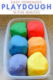 How To Make The Best Easy Homemade Playdough Recipe In Just 5 Minutes Hours Of Fu Easy Homemade Playdough Recipe Homemade Playdough Recipe Homemade Playdough