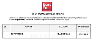 Apakah anda sudah memahami apa itu supervisor, tugas dan. Jawatan Kosong Terkini Dubuyo Supervisor Kerja Kosong Kerajaan Swasta