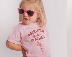 KLEINSTÜCK Rockford Peaches Shirt Baseball Sport 40er Jahre Unisex T-Shirt  Liga ihrer eigenen Vintage Style T-Shirt