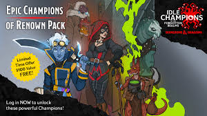 We did not find results for: Epic Games Store On Twitter Free This Week An Epic Limited Time Offer For Idle Champions Of The Forgotten Realms Claim The Game Now And Log In Before May 6 To Unlock A