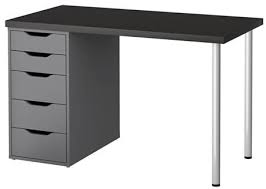 Post your items for free. Ikea Computer Table With Drawers Black Brown Gray 47 1 4x23 5 8 18202 14235 630 Amazon Ca Home Kitchen