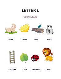 Preschoolers can color in the letter l and then trace it following the stroke order with this free alphabet worksheet. Letter L Worksheet