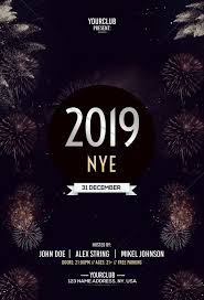 2019 Nye Free Psd Flyer Template Free Psd Flyer Templates New Year S Eve Flyer Psd Flyer Templates