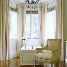 Bow windows are simply curved bay windows, which combine four or more windows to give a wide view outside. Bow Window Curtains Ideas Bay Window Curtains Bay Window Decorating Ideas Bay Window Treatments