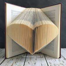 Boek Vouwen Hartje Boek Vouwen Boeken Gevouwen Boekkunst