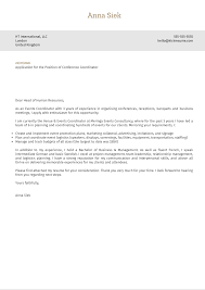 Sample essay of a book: Conference Coordinator Cover Letter Example Kickresume