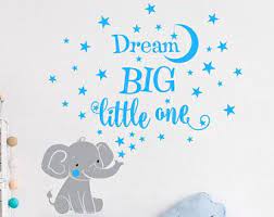 Download Elephant Dream Big Little One Vinyl Wall Decal Sticker For Nursery Boy S Girl S Room Or Playroom Wall Decal Sticker Vinyl Wall Decals Mural
