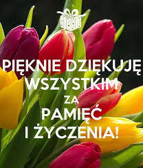 Imieniny to szczególny dzień w roku, a dzięki twoim pięknym życzeniom stał się jeszcze wspanialszy. Pieknie Dziekuje Wszystkim Za Pamiec I Zyczenia Poster Aaz Keep Calm O Matic