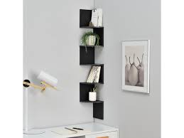Sobre avec son coloris noir, ce modèle épuré s'installera harmonieusement dans tout type d'intérieur. Etagere Murale Design Noir