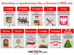 выходные и праздничные дни в польше в 2019 году Vyhodnye I Prazdnichnye Dni I Dlinnye Uikendy V Polshe V 2018 Godu