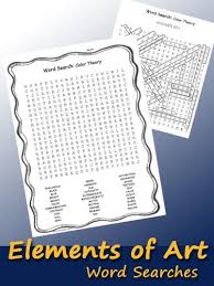 Elements Of Art And Principles Of Design Word Searches For Art Class 5 Puzzles With Answer Keys Great Elements Of Art Principles Of Design Principles Of Art