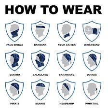 How Do You Wear Your Bandana Get Yours Today At Bandanaswholesale Com In 2020 Face Shield Skull Face Bandana