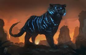 Fantasy Tiger Big Cat Predator Animal Wallpaper Mythical Creatures Art Tiger Art Creature Art