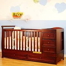 Mikaila Presley 3 In 1 Crib And Changer Combo Cherry Crib Changing Table Combo Cribs Baby Cribs