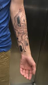 Circuit Board Tattoo In 2020 Electronic Tattoo Cyborg Tattoo Tattoos
