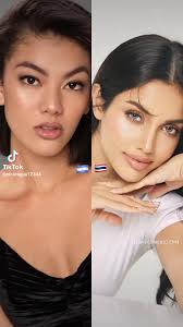 Nos han pedido ver misses al natural y aquí tenemos una final deseada,  Nicaragua y Tailandia, Itza Castillo, Miss Universo Nicaragua 2025 y Veena,  Miss Universo Tailandia 2025 😍👌😎 , Bellas ambas 🌟🌟😊
