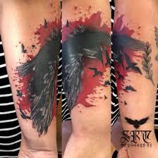 In other ancient cultures, ravens were a symbol of the guardians of the. Trash Polka Raven Tattoo By Selene Ravenheart By Seleneravenheart On Deviantart