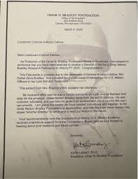 I was deeply honored to be awarded the Army Omar Nelson Bradley Research…