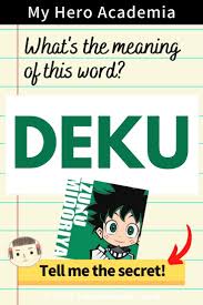 What anime character are you? What S The Meaning Of Name Deku My Hero Academia Trivia In 2021 My Hero Academia Names With Meaning Trivia Questions