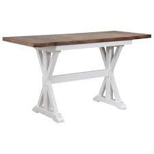 10 best counter height tables of june 2021. Winners Only Pacifica Counter Height Trestle Dining Table With Two 10 Leaves Lindy S Furniture Company Pub Tables