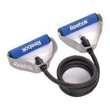 Check Out Reebok Elements Level 3 Resistance Tube Grey Blue From Tesco Direct Strength Bands Resistance Band Resistance Tube