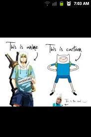 The Difference In Anime And Cartoon And Real Life Anime Vs Cartoon Cartoon Finn The Human