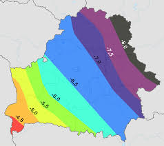 Average Temperature In Belarus In January Celsius Belarus World Geography Map