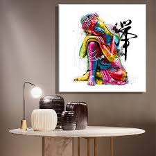 Turn a blank space into a style oasis with our array of wall art, only at target. Framelessoil Paintings Canvas Colorful Buddha Sitting Wall Art Decoration Painting Home Decor On Canvas Modern Wall Prints Artwo Decorative Painting Art Decorwall Art Decor Aliexpress