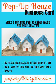 You are not required to use all the spaces, use only what you wish. Pop Up House Business Card Or Invitation Paper Glitter Glue