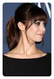 You can just brush your hair and set those front flicks to get going. 97 Amazing Ponytail With Bangs Hairstyles
