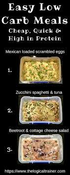 Easy Low Carb High Protein Meals Save Time Money High Protein Recipes High Protein Low Carb Recipes Low Carb Diet Meal Plan
