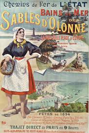 Bains De Mer Gallica Poster Affiche En 2020 Les Sables D Olonne Affiche