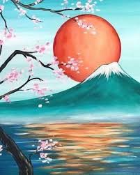 Technique pour dessiner un paysage aux crayons aquarelle | apprendre à dessiner avec dessin création. Decouvrez Un Autre Exemple Merveilleux Peinture Sur Toile Facile Peinture De Paysages Peinture Coucher De Sol Art De La Peinture Peinture Japonaise Peinture