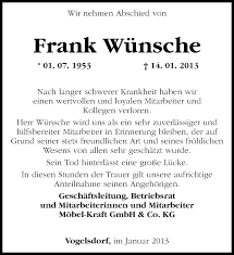 Wir vermissen dich, wir lieben dich und wir werden dich nie vergessen. Traueranzeigen Von Frank Wunsche Markische Onlinezeitung Trauerportal