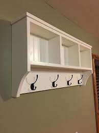 Wall Hanging Cubby Shelf With Hooks Cubby Shelf Wall Hanging Shelves Shelves