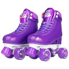 Grab your favorite moxi tank tops, hats, shorts and sunglasses to complete your look! Glitter Pop Purple Rollerworld