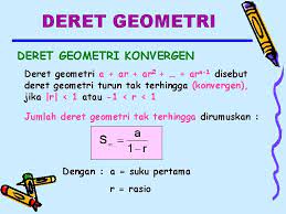 Deret pangkat akan bersifat konvergen untuk sejumlah nilai 3. Barisan Deret Geometri Oleh Siswi Machmudah K 1305040