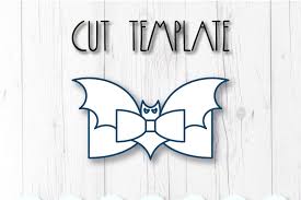 Paper bow tie template free download. Bat Hair Bow Template Svg Dxf Pdf With Diy Tutorial By Artiteki Thehungryjpeg Com